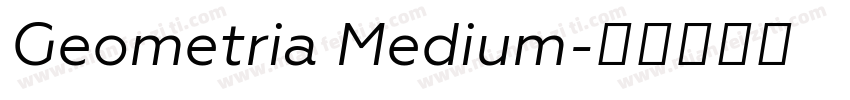 Geometria Medium字体转换